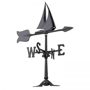 Whitehall 白いこと大広間社製 エクステリア かざり付ける品 ウエザーコック 24″ SAILBOAT レーシングヨット WV00011