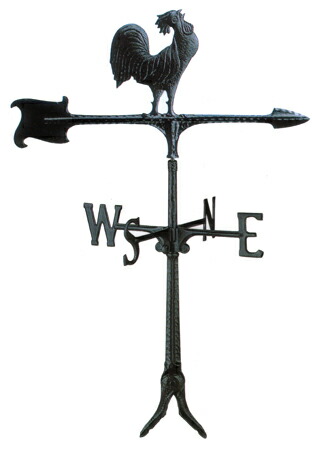 楽天市場】風見鶏 にわとり ステンレス製 黒つや消し KZSS-鶏 （脚部A