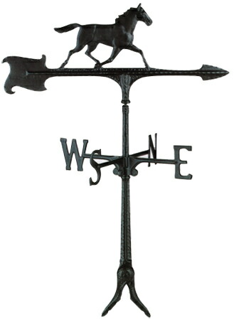 Whitehall ホワイトホール社製 エクステリア 装飾品 風見鶏 30″ HORSE 馬 WV00008