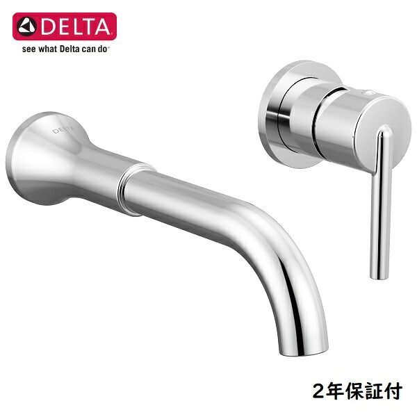 取寄せ商品 DELTA デルタ トリンシック ウォールマウント 壁付け 壁出し 洗面用水栓 混合 節水 シングルハンドル 2穴用 クローム T3559LF-WL(R3510-WL) 輸入水栓 正規品 蛇口 取替 送料無料