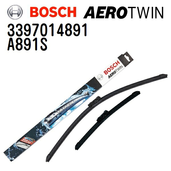 BOSCH(ボッシュ) 輸入車用ワイパーブレード AEROTWIN エアロツイン 2本入 3397014891 (品番 A891S) 650/500mm