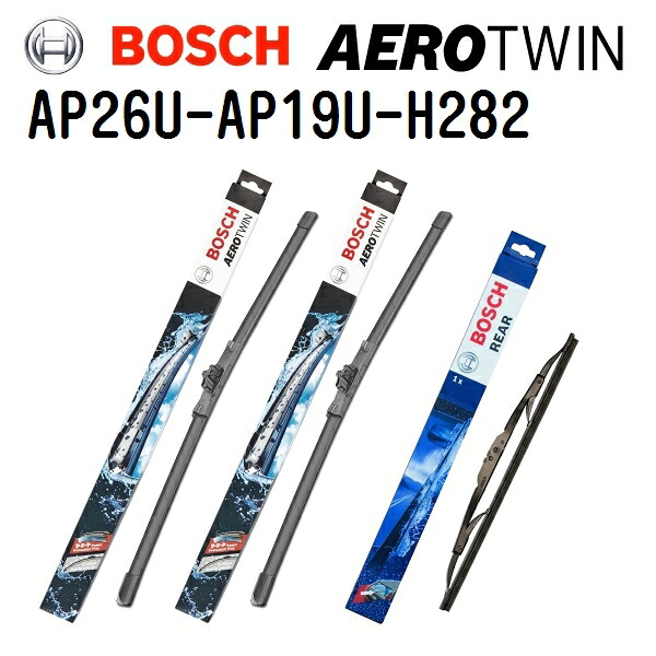 フォード フォーカスC-MAX‘04[DM2] BOSCH(ボッシュ) 輸入車用ワイパーブレード AEROTWIN エアロツイン3本組 650mm 475mm 280mm AP26U AP19U H282 3397006838 3397006832 3397011802