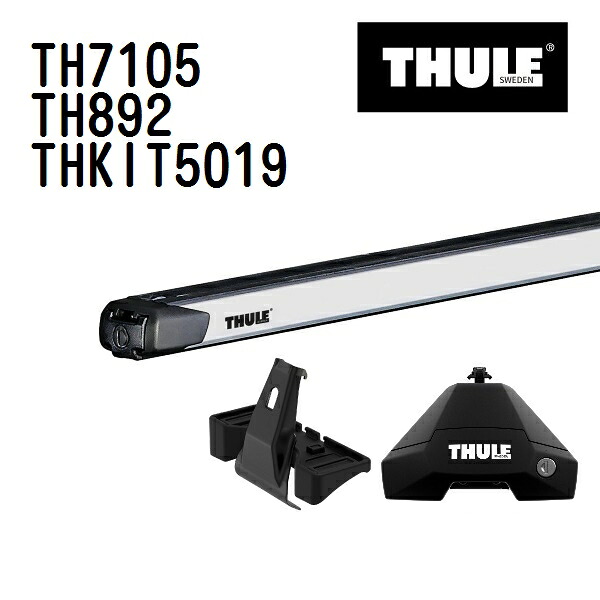 マラソンP5倍 ルノー キャプチャー 型式(2RH5F) 年式(2014年-) THULE(スーリー) ベースキャリアセット TH7105 TH892 THKIT5019