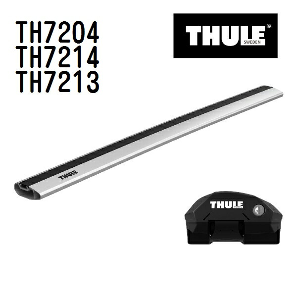 ジープ レネゲード ルーフレール付 年式(2015年-) THULE(スーリー) ベースキャリアセット TH7204 TH7214 TH7213