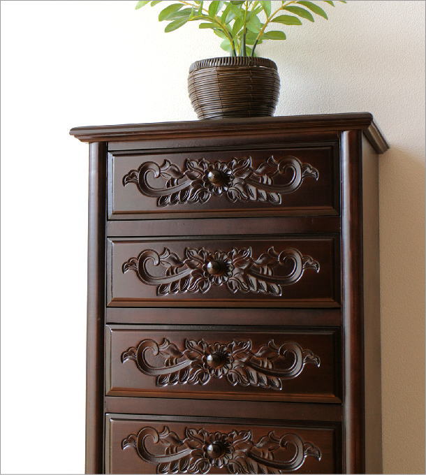 Hakusan Antique Chest Helpful Wooden Antiquesidechesto Slim