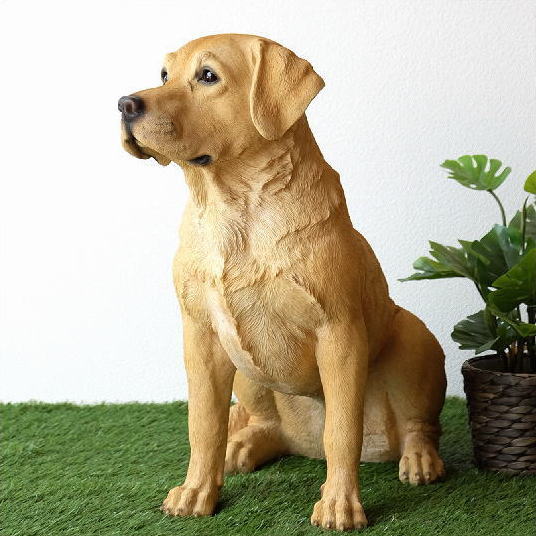 楽天市場】犬 置物 本物そっくり ゴールデンレトリバー ちょーだい