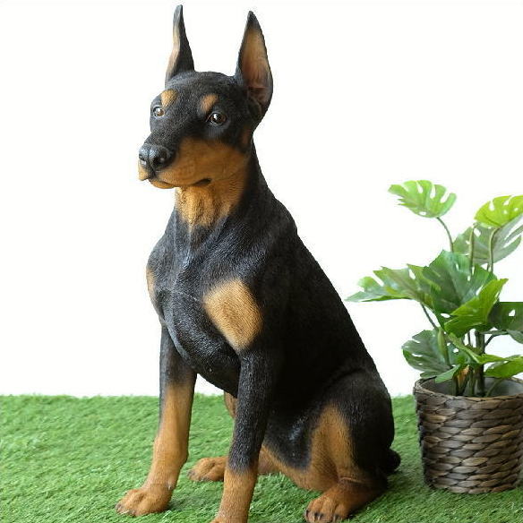 楽天市場】ドーベルマン Standing Doberman 強化プラスチック (FRP
