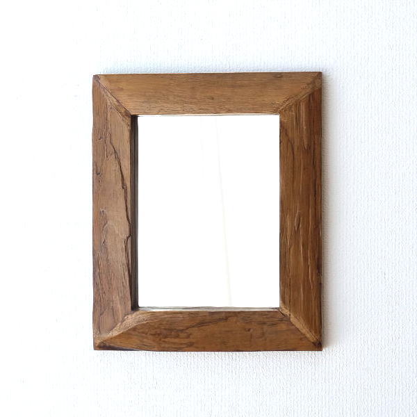 楽天市場】鏡 壁掛けミラー スリム おしゃれ ウォールナット 木製