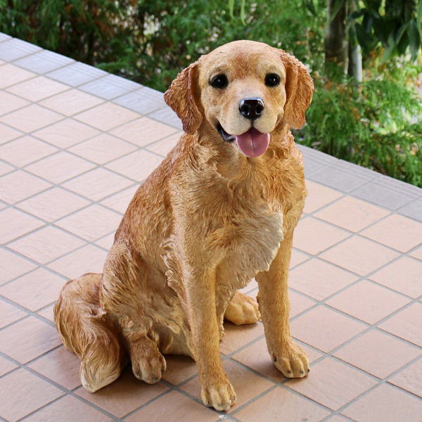 楽天市場】【最大2000円クーポン4日から】ゴールデンレトリバー 置物