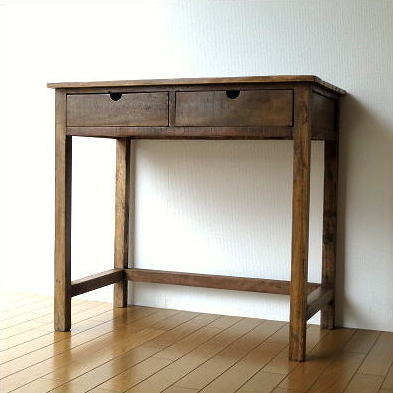 Hakusan Shabby Chic Furniture Desk Desk Wood Antique Retro Work