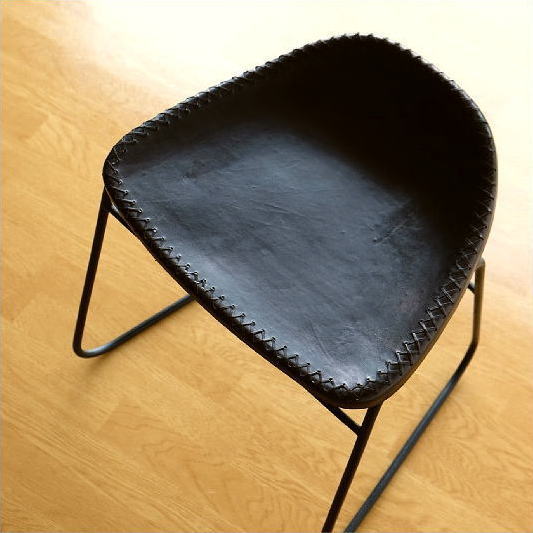 楽天市場】スツール レザー 本革 ブルックリン おしゃれ スツール 本革