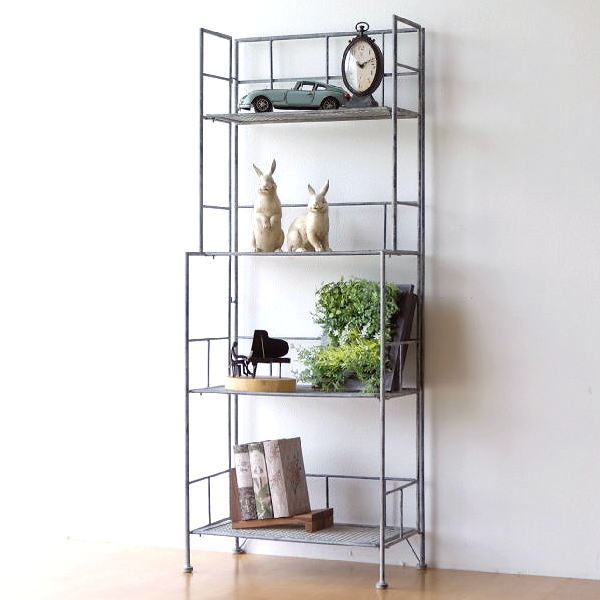 アイアンラック・シェルフ・3段ラック【折たたみ】 IRIS OHYAMA（アイリスオーヤマ） スチールラック 3段 幅56 奥行34.5