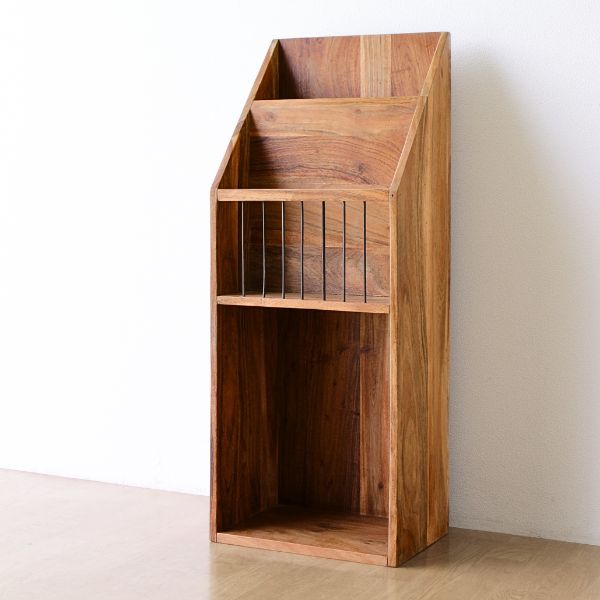 楽天市場】絵本棚 おしゃれ スリム 本棚 絵本 ラック 収納 木製