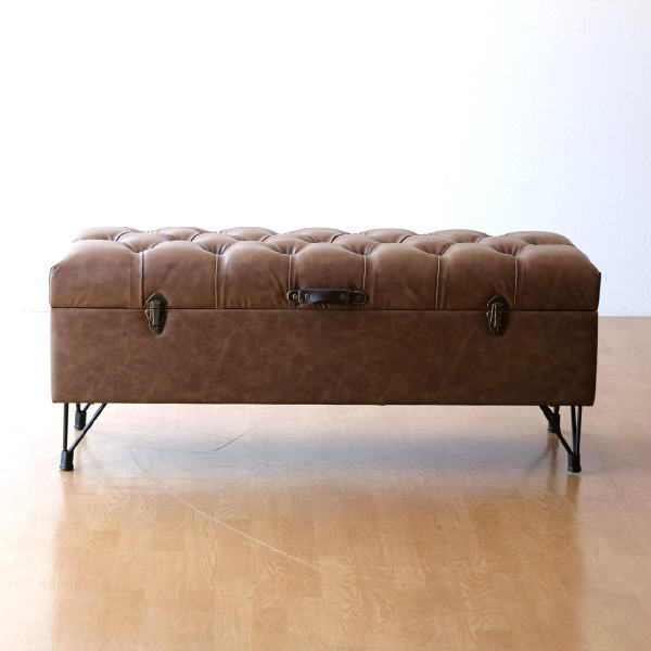 楽天市場】トランクベンチ 収納スツール おしゃれ アンティーク