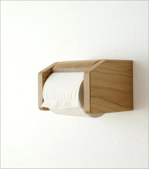 楽天市場 トイレットペーパーホルダー 木製 ウッド おしゃれ ワンタッチ式 シンプル デザイン ナチュラル 和風 日本製 ナラ無垢材 天然木 手作り ウッドペーパーホルダー ａ ギギｌｉｖｉｎｇ