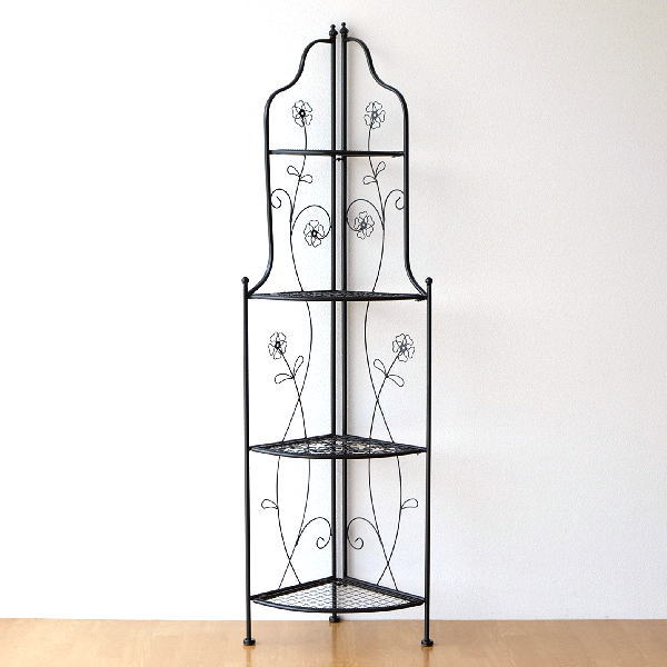 楽天市場】コーナーラック おしゃれ アイアン コーナーシェルフ 天然木