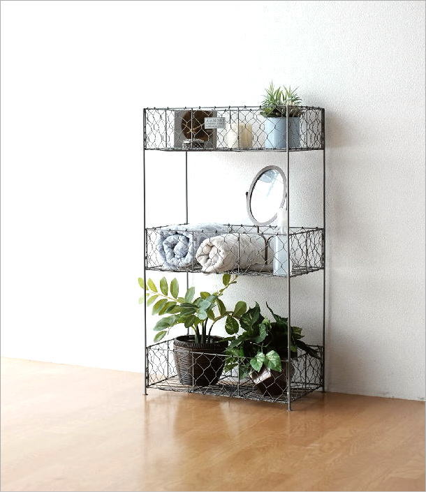 シェルフ おしゃれ 3段 ディスプレイラック オープンラック スチール オープンシェルフ 飾り棚 リビング収納 ナチュラル 見せる収納 ストッカー インテリア シンプル 収納 ワイヤー3ステップシェルフ Giosenglish Com