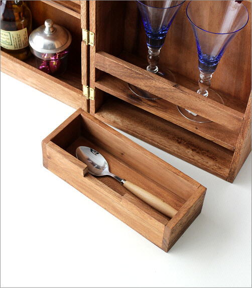 楽天市場 収納ボックス 木製 ウッドボックス おしゃれ かわいい ストッカー キッチン 小物入れ アンティーク ヴィンテージ ストレージボックス フタ付き フラップ扉 アジアンテイスト ユニーク アカシア ウッド両開きボックス ギギｌｉｖｉｎｇ