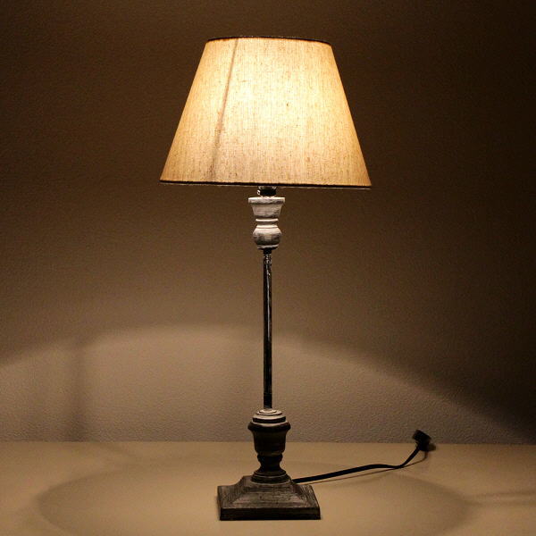 ガラス テーブルランプ　木製シェードランプ スタンドランプ アンティーク ガラスランプシェード付 木製テーブルランプスタンド イギリス