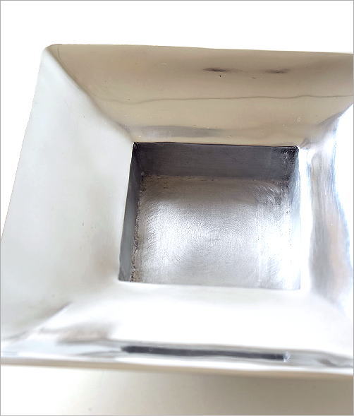 灰皿 おしゃれ 卓上 モダン かっこいい ヴィンテージ風 インテリア シンプル アンティーク風 アルミ