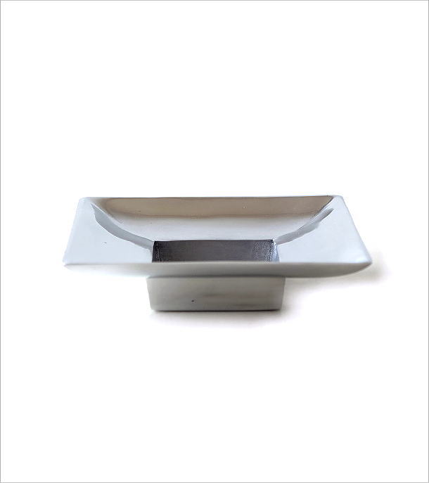 灰皿 おしゃれ 卓上 モダン かっこいい ヴィンテージ風 インテリア シンプル アンティーク風 アルミ