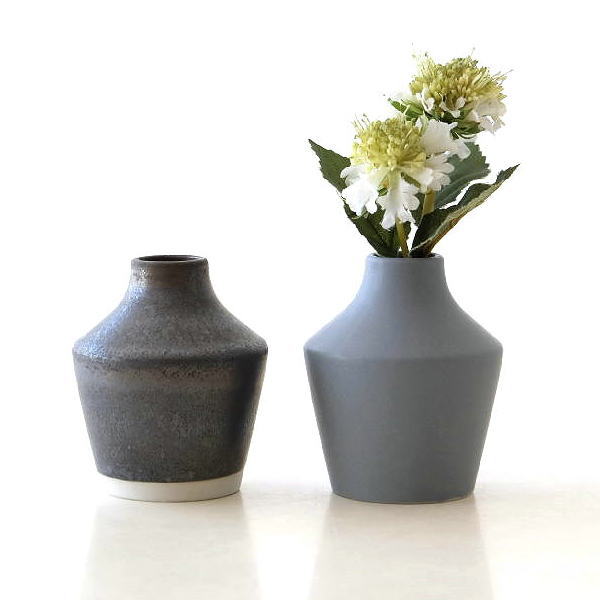 モダン 萬古焼 渦巻き 和 花瓶 花器 フラワーベース  北欧 モノトーン 白 フラワーベース 花器 花瓶 陶器 北欧モダンシンプルデザイン (白