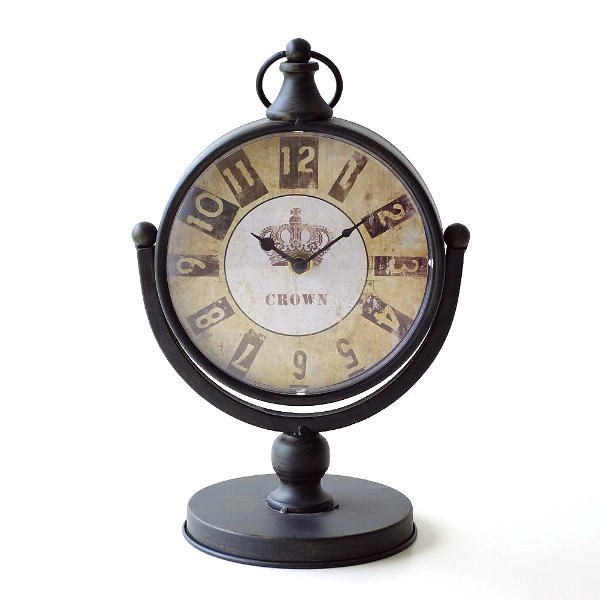 楽天市場】置き時計 おしゃれ アナログ アンティーク 歯車 機械式風