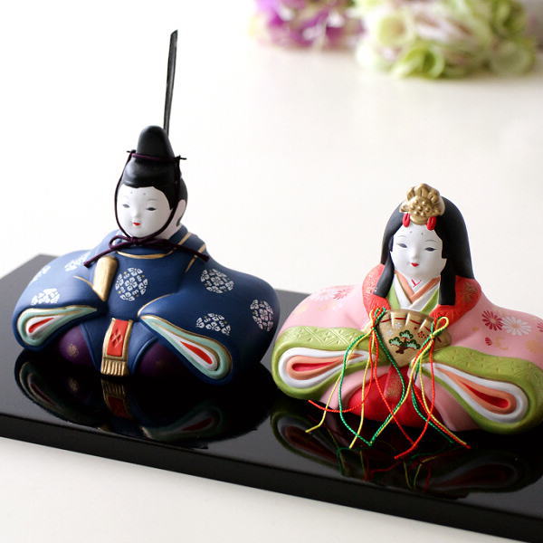 楽天市場】【在庫限り】【1組】瀬戸焼 昭峰窯 平安 立雛 日本製 陶器