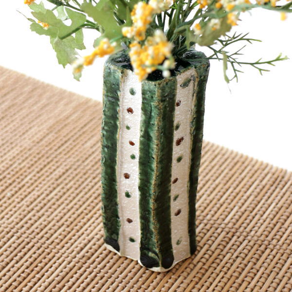 楽天市場】花瓶 陶器 おしゃれ 和風 一輪挿し 瀬戸焼 日本製 四角 枝物