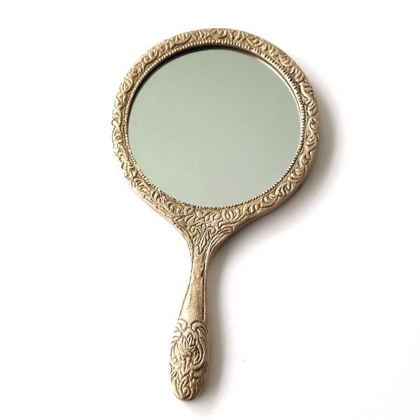 楽天市場】クラシックハンドミラー 手鏡 メイク 化粧鏡 真鍮