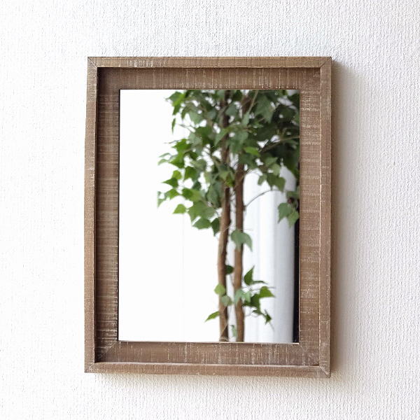 楽天市場】鏡 壁掛け 木製 おしゃれ 幅60cm 高さ80cm チーク材 ウッド