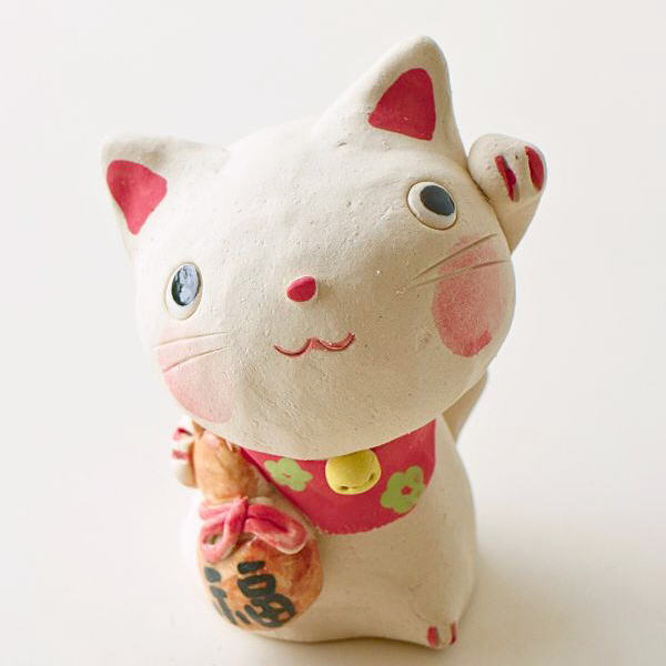楽天市場】招き猫 置物 陶器 縁起物 猫 飾り物 インテリア プレゼント