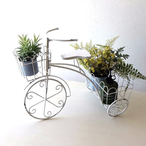 楽天市場】フラワーラック おしゃれ サイクルプランター 三輪車