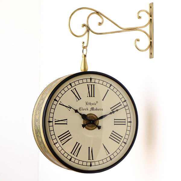 楽天市場】両面時計 おしゃれ アンティーク 掛け時計 壁掛け時計 20cm