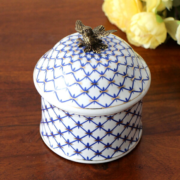 楽天市場】小物入れ 陶器 おしゃれ 真鍮 小鳥 シノワズリ 蓋付き