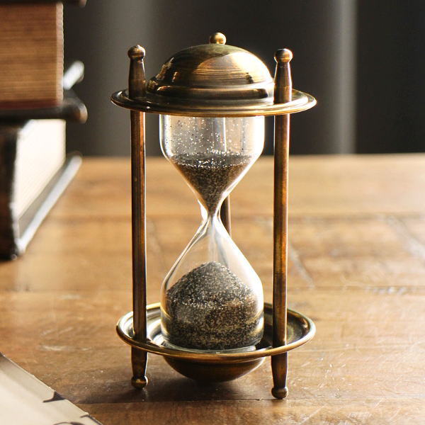 楽天市場】イタリア製 真鍮 砂時計 5分クラシック アンティーク