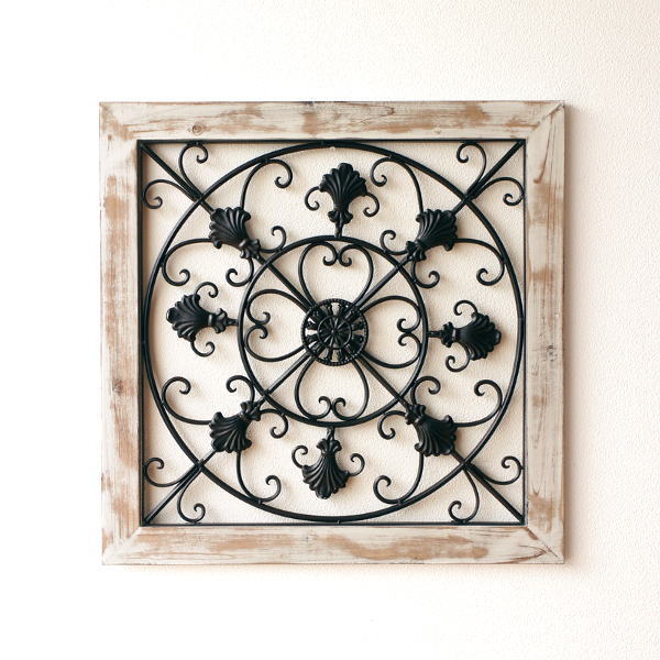 楽天市場】壁飾り アイアン おしゃれ アンティーク 木製 アートパネル
