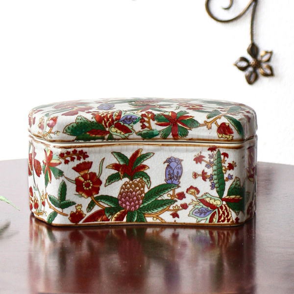 楽天市場】小物入れ 卓上 陶器 おしゃれ シノワズリ 手のひらサイズ