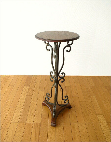 楽天市場 フラワースタンド アイアン 木製 アンティーク風 玄関 花台 家具 ヨーロピアン レトロ クラシック おしゃれ 鉢台 花瓶台 置き台 スタンド 木製 フラワースタンド アンティーク風 飾り台 飾る アイアン フラワースタンド 送料無料 アイアンとウッドのハイ