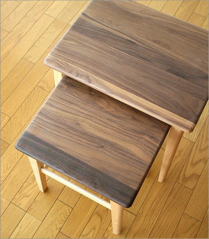 Hakusan Rakuten Global Market Nest Of Tables Side Table Wood Nest Of Tables Side Table Wood Walnut Beach Natural Solid Sofa Sofaer Said Coffee Cafe Bedside Stylish Simple