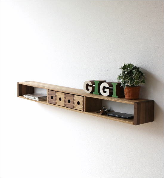 Wall Shelves Wood Shelf Storage Decorative L Rack Wristlet Natural Solid Oak Walnut Dressing Simple Interior