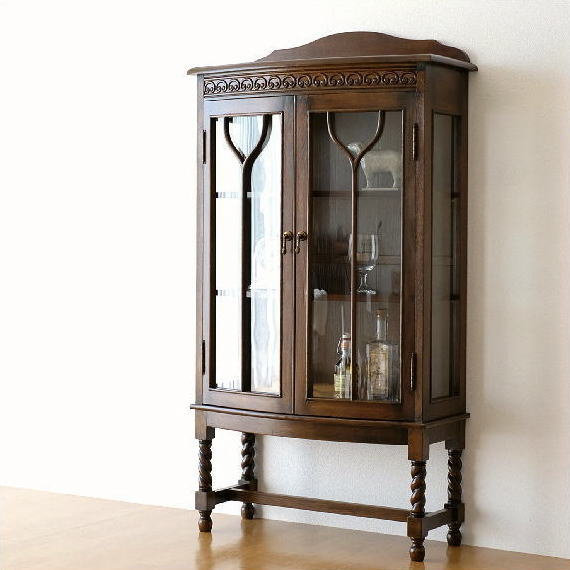 Hakusan Glass Cabinet Cupboard Cupboard Nordic Antique Display