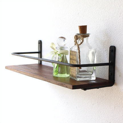 楽天市場】ウォールシェルフ ウォールラック アイアン 壁掛け 棚