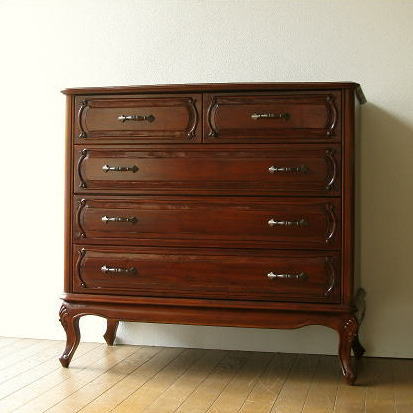 Hakusan Mahogany Solid Wood Chest Wooden Total Material Mahogany Solid Wood Chest Wooden Total Material Helpful Storage Furniture 4 Antique Fashionable Widechesto