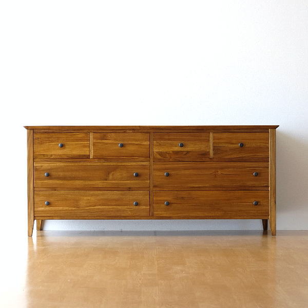 Hakusan Teak Solid Wood Chest Total Solid Material Wood Storage