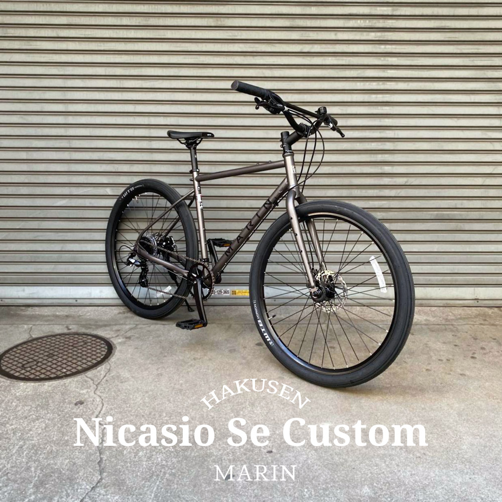 最大5000円クーポン配布中【スプレッドライザーバー搭載】NICASIO SE（ニカジオSE）2026モデル/MARIN(マリン)650Bクロモリクロス・アーバンバイク【送料プランB】｜ｅ&minus;ハクセン支店