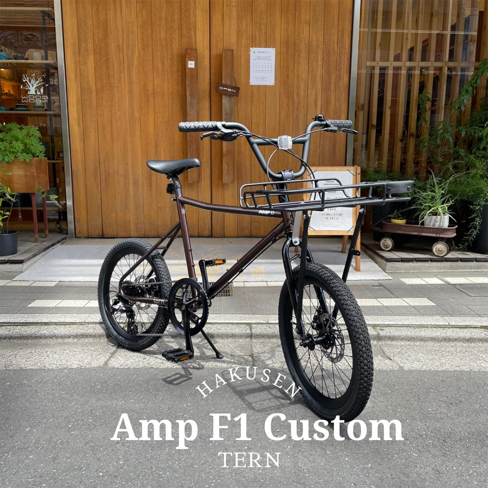 限定特価(akibo・7/14 10時まで) 【BASILバジルポートランドフロントキャリア搭載】 AMP F1(アンプ F1) TERN（ターン） 小径車・ミニベロ 【送料プランB】 【関東/近畿は地方で送料異なる(注文後修正)】