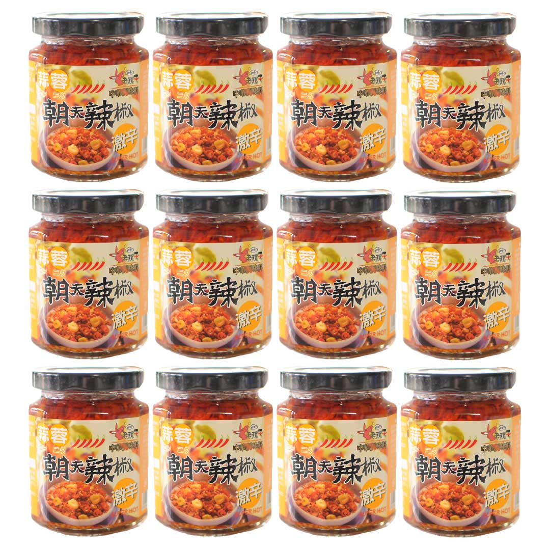 〔唐辛子 台湾 朝天〕にんにく入り辛味調味料 240ｇ×12個