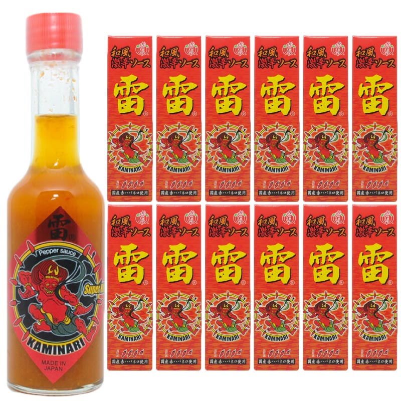 和風激辛ソース 雷（赤／60ml）業務用｜12本入
