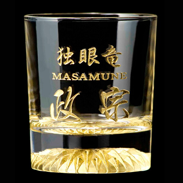 黄金のロックグラス 政宗 GOLD LEAF ROCK GLASS